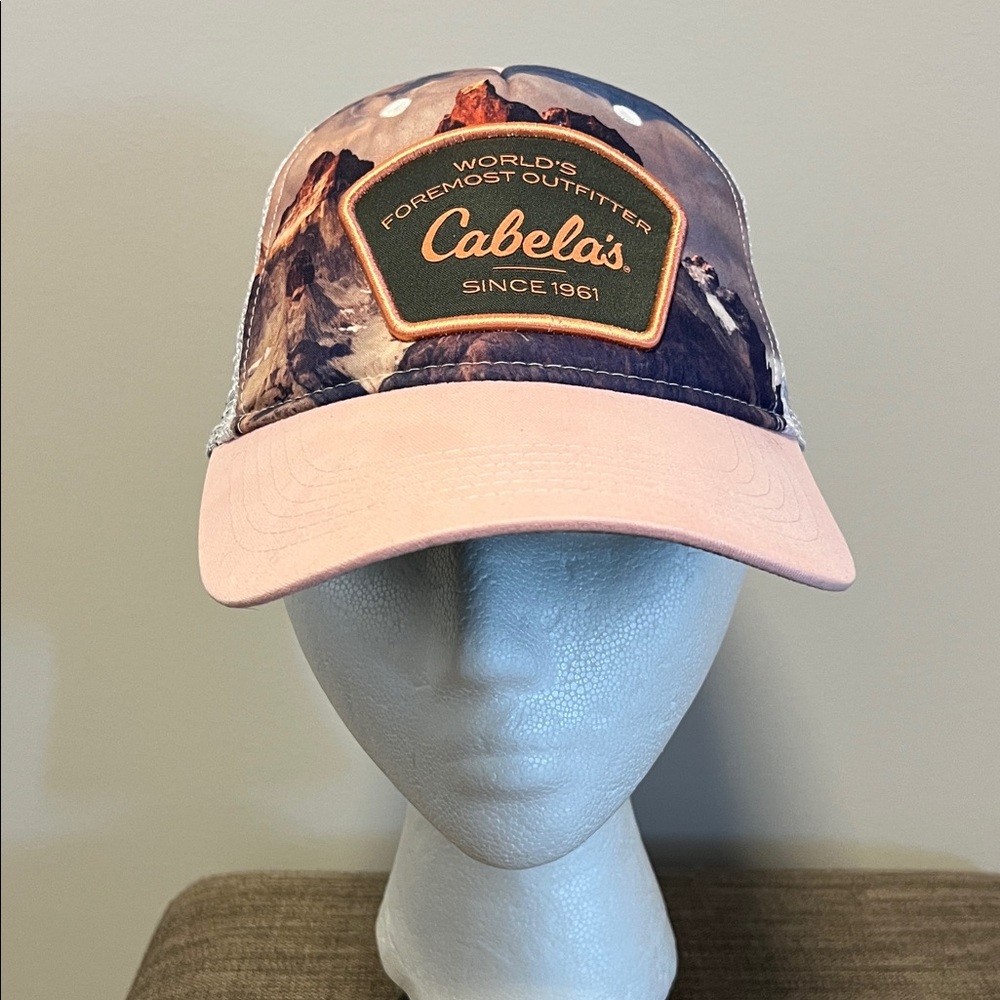 Cabela's Pink and Mountain Print Girls Hat